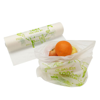 Buen precio Bolsas de productos biodegradables con tapa plana Bolsas de frutas y verduras compostables a medida en línea