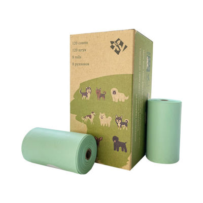 Buen precio Bolsas de caca para perros compostables con tapa plana Bolsas de caca para perros ecológicas desechables en línea