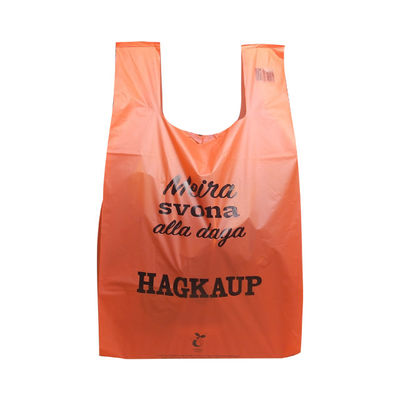 Buen precio Bolsas de camiseta biodegradables y reutilizables con mango fácil de corbata Bolsas de pago personalizadas en línea