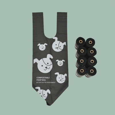 Eco Amigable 100 Biodegradable Perro Residuos de las bolsas de caca a medida Impreso con manijas perfumadas