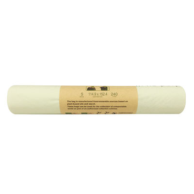 En la parte superior del mango de la onda compostable bolsas de basura papel enrollado para cocinas dormitorios