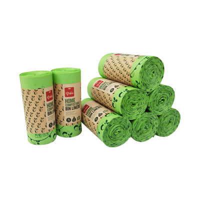 Bolsa de bolsas de basura compostables en rollo