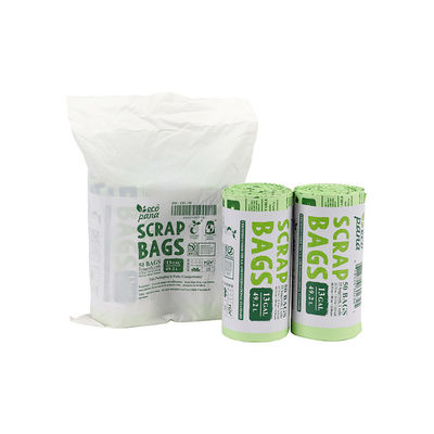Buen precio Compostable Wave Top Handle Bolsas de basura personalizables empacadas con bolsa exterior en línea