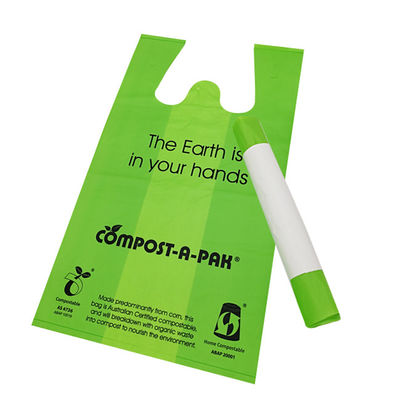 Buen precio Bolsas de camisetas de venta al por menor compostables para tiendas Tiendas de conveniencia en línea