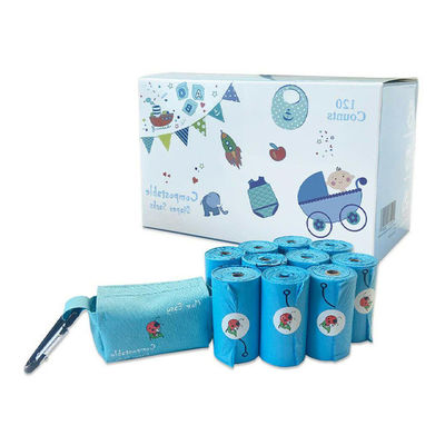Buen precio Almidón de maíz Compostable en bolsas de nappy con cubierta plana en línea