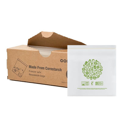 Buen precio Resina Compostable Bolsas de cierre con cremallera Bolsas de sándwich vuelva a cerrar Certificado SGS FDA en línea