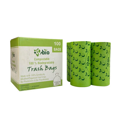 Buen precio Bolsas de basura compostables de trabajo pesado 13 galones bolsas de basura verde en línea