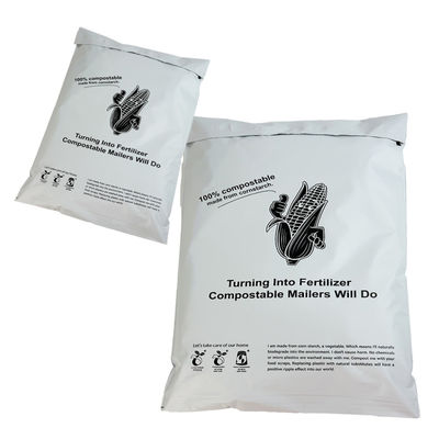 Buen precio Logotipo personalizado Bolsa de correo biodegradable de polipropileno ecológica hecha de almidón de maíz en línea