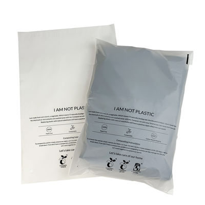 Buen precio 100% biodegradable compostable bolsas de ropa autoadhesivo personalizado impreso en línea