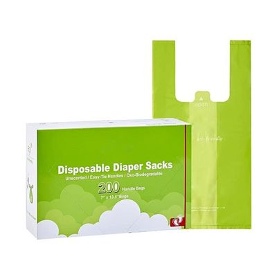 Buen precio Sacos de leche para bebés compostables Amido de maíz Sacos de pañales desechables perfumados en línea