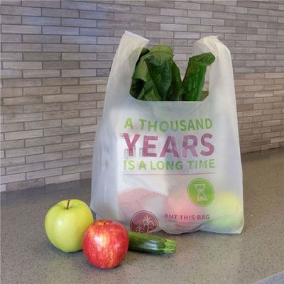 Buen precio 100% Compostable Sostenible Eco Amigable Hecho de almidón de maíz Impreso a medida Biodegradable Esay Corbata Mano camiseta Bolsa de basura en línea