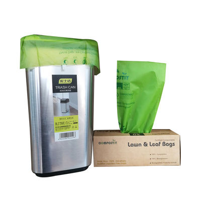 Buen precio Bolsas de basura de superficie plana compostables y personalizables con caja distribuidora para minoristas en línea
