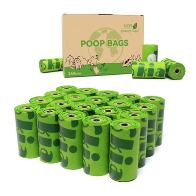 Buen precio Bolsa de desechos de perros para mascotas al aire libre basada en almidón de maíz biodegradable en línea
