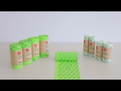 En la parte superior del mango de la onda compostable bolsas de basura papel enrollado para cocinas dormitorios